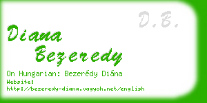 diana bezeredy business card